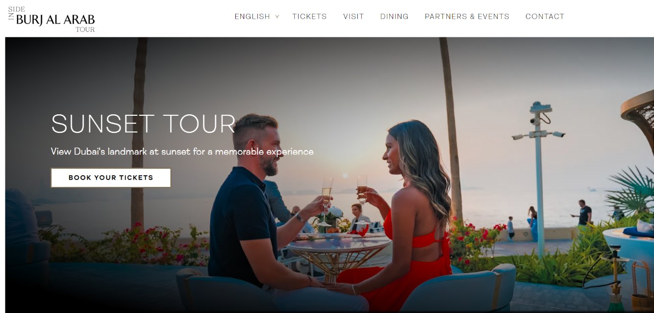Inside Burj Al Arab website