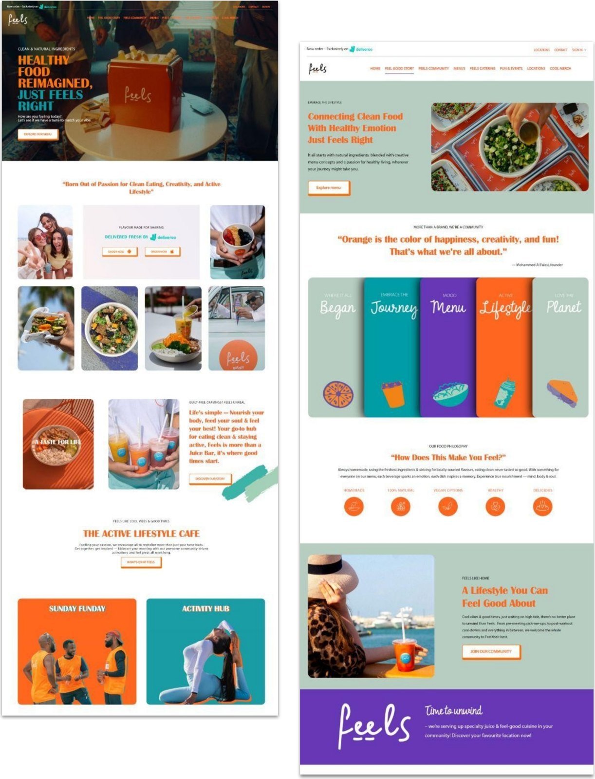 Feels Cafe website