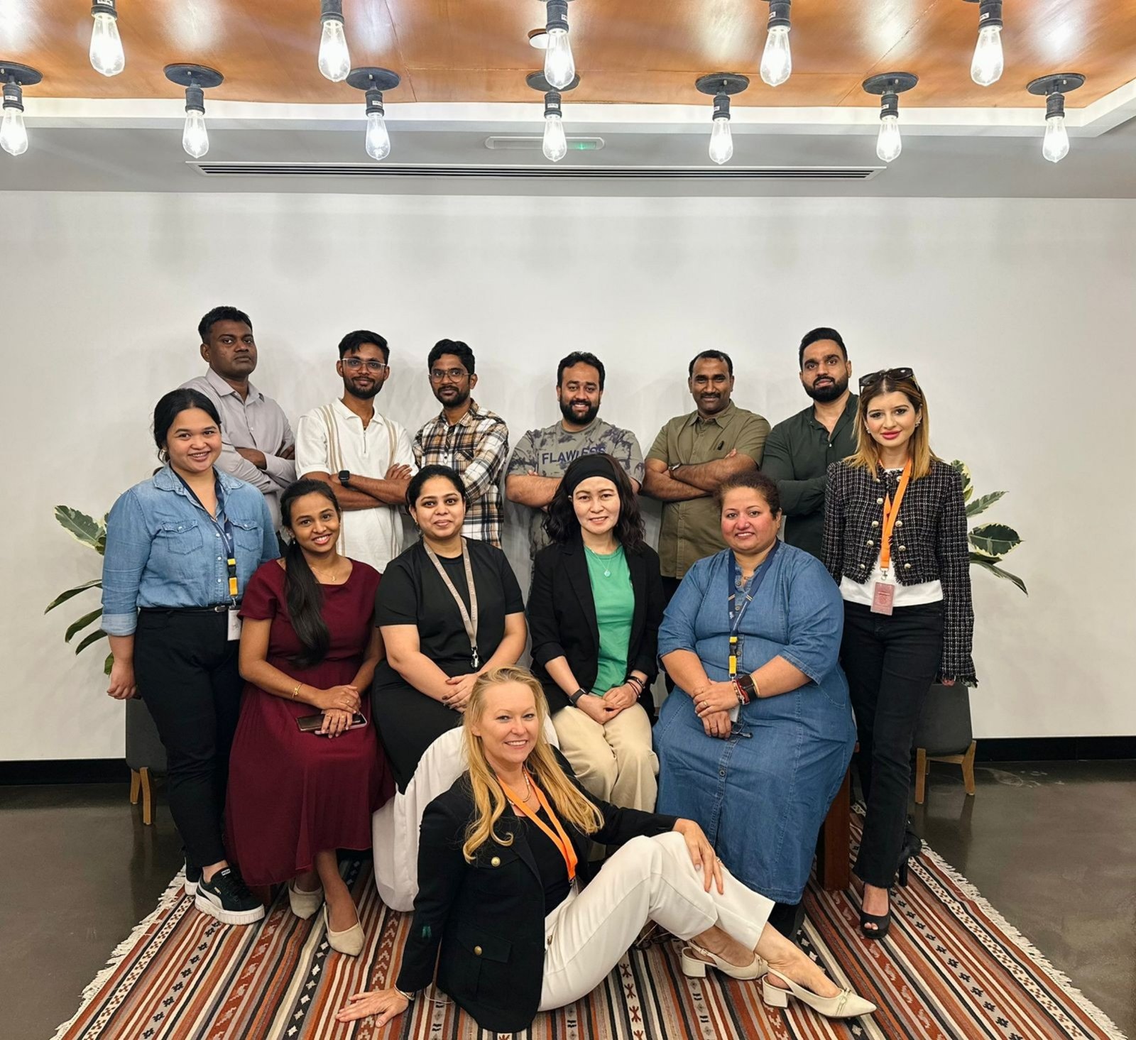 Abu Dhabi Investments & Property Group team at their AI training