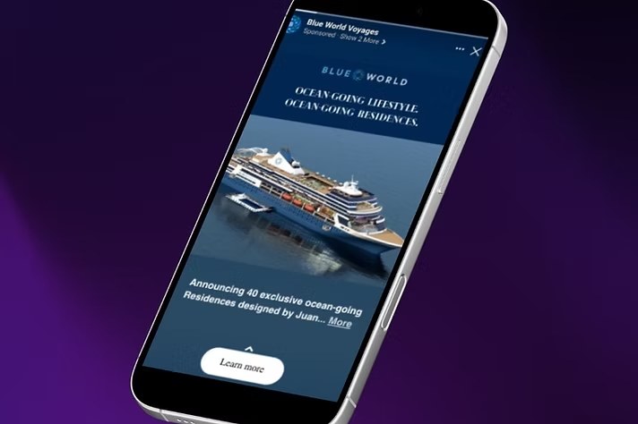 Blue World Voyages mobile website
