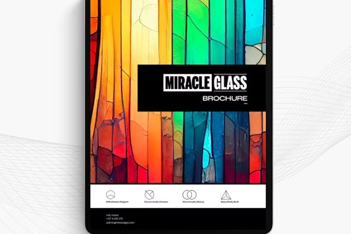 Miracle Glass brochure design